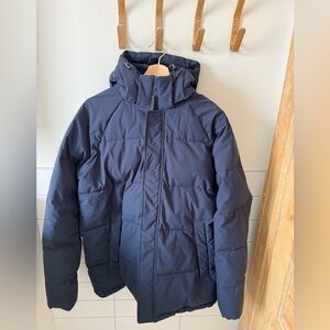Frank & Oak Dark Blue Puffer Jacket